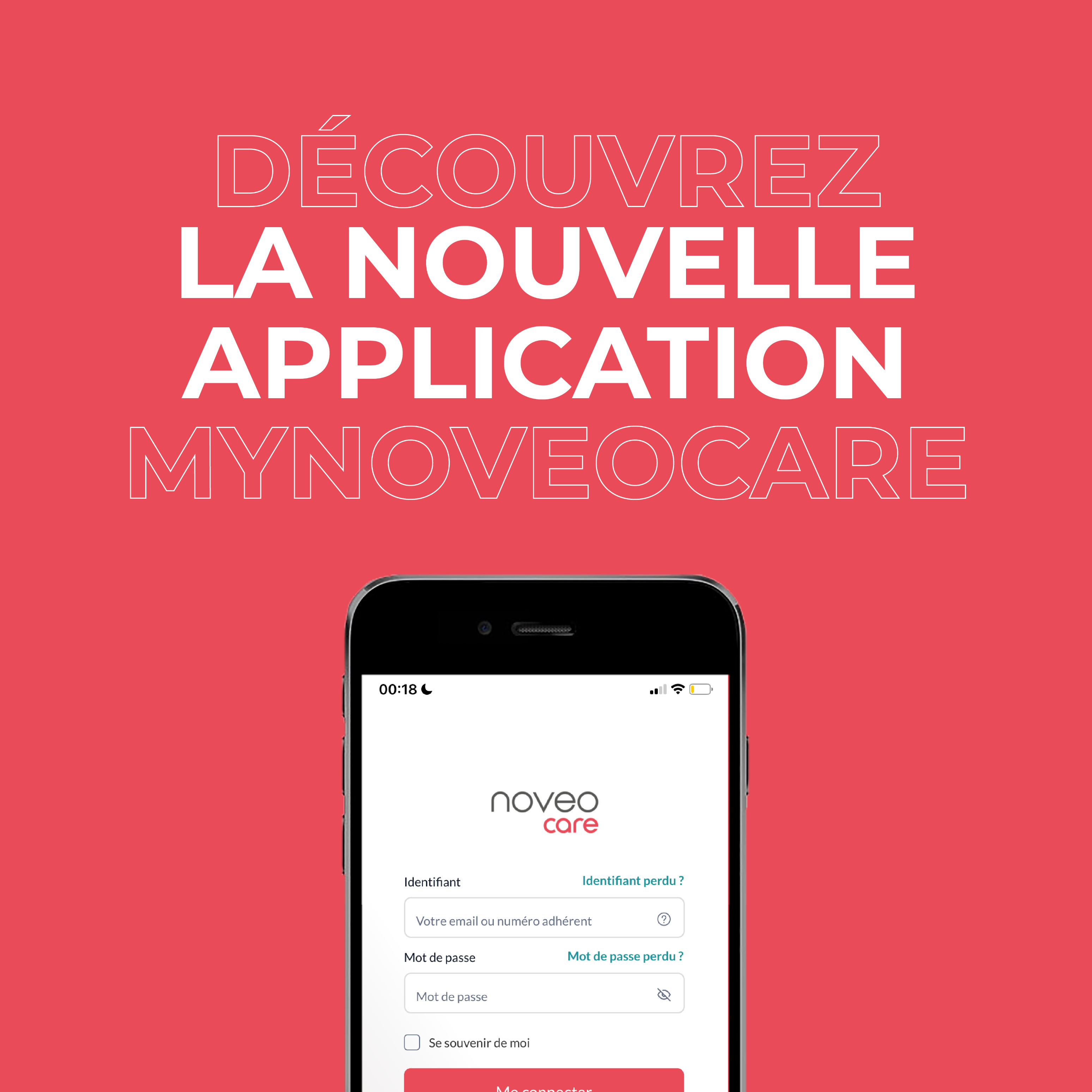 Nouvelle application mynoveocare